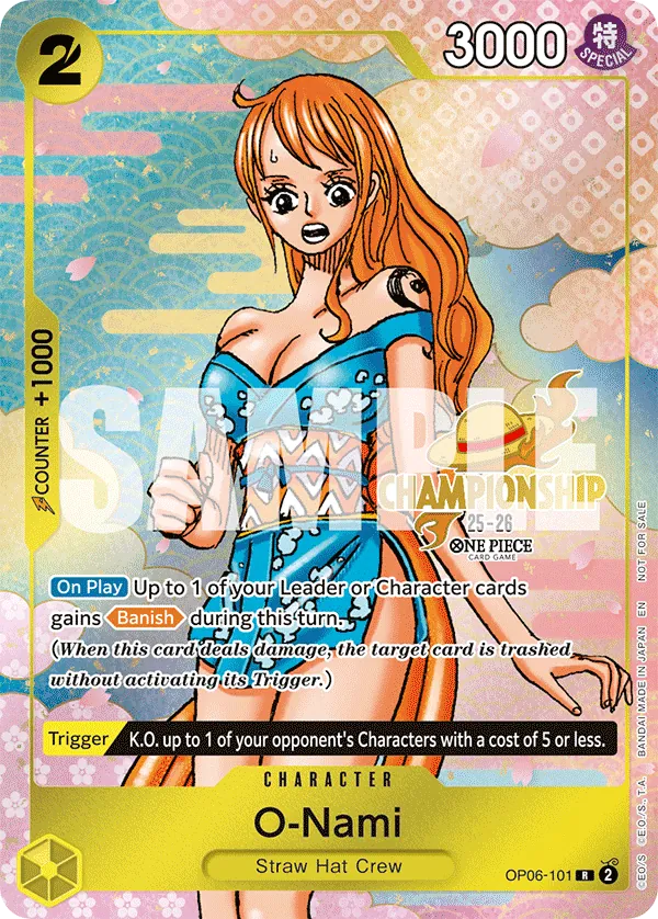 O-Nami CS 25-26 Promo Card (NM) Raw